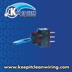 Illuminated Toggle Switch - Blue 20a/12v