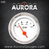 Water Temp Gauge -  SAE DECO XT White , Orange Vintage Needles, Chrome Trim Rings ~ Style Kit Installed