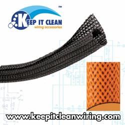 3/4"" Orange Ultra Split Wrap Wire Loom - 100 Feet