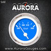 Water Temp Gauge -  SAE Marker Blue , White Vintage Needles, Chrome Trim Rings ~ Style Kit DIY Install