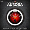 Volt Gauge -  SAE Pulsar Red, Black Modern Needles, Black Trim Rings ~ Style Kit DIY Install
