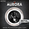 Assembled Fuel level Gauge - American Classic ~ Black Face, White Classic Needles, Chrome Bezels