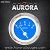 Volt Gauge -  Metric Marker Blue , White Vintage Needles, Chrome Trim Rings ~ Style Kit Installed