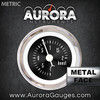 Turbo Gauge - American Classic ~ Black Face, White Classic Needles, Chrome Bezels