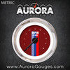 Tachometer Gauge - Vintage Autobahn Red , Black Modern Needles, Chrome Trim Rings ~ Style Kit DIY Install