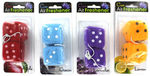 Fuzzy Dice Air Freshener- Assorted Colors/Styles Case Pack 12