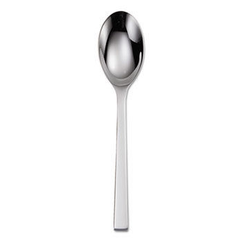 Stainless Steel Flatware, Teaspoon, 18/0 Steel, 6/Box