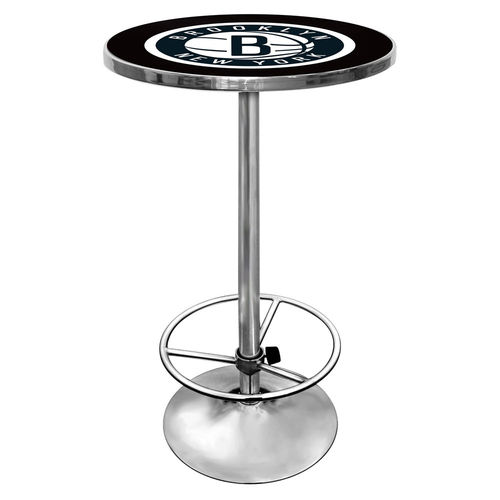 Brooklyn Nets NBA Chrome Pub Table