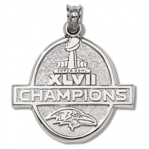 Baltimore Ravens Pendant in Sterling Silver - Lovely - Unisex Adult