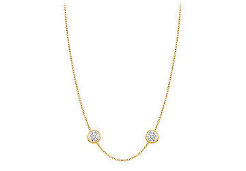 Necklaces Diamond by the Yard 36 Inch long in 14K Yellow Gold 0.33 Carat Diamonds