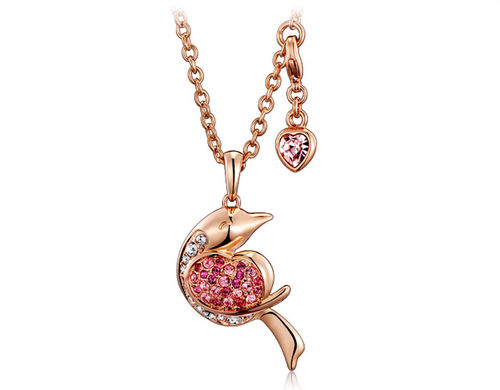 ITALINA Bright Heart Shape Magpie Necklace