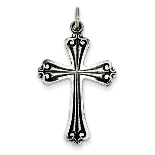 Cross Pendant in Sterling Silver - Gorgeous - Unisex Adult
