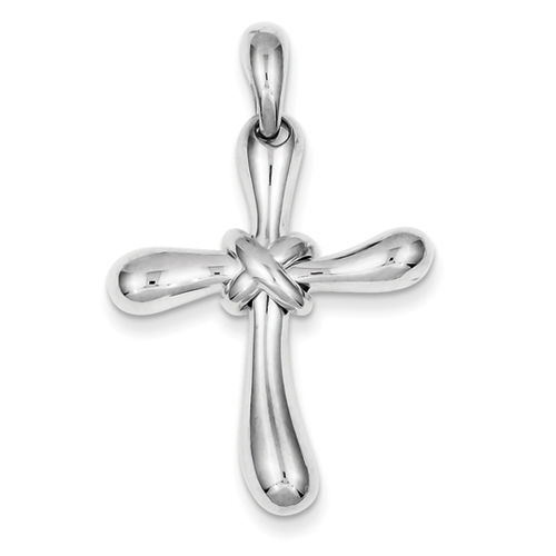 Latin Cross Pendant in Sterling Silver - Tantalizing - Glossy Polish