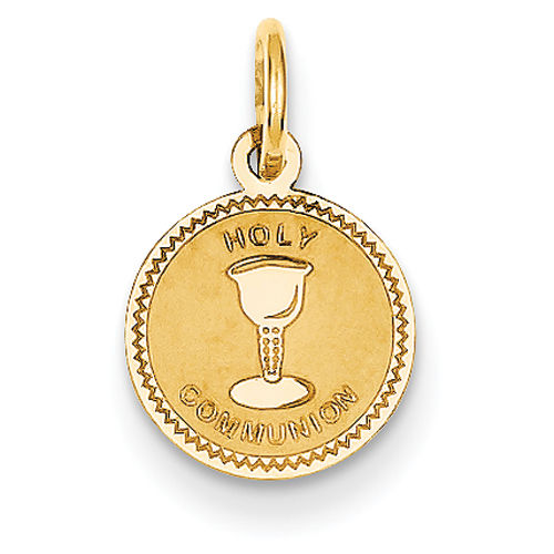 Holy Communion Pendant in 14kt Yellow Gold - Compelling - Unisex Adult