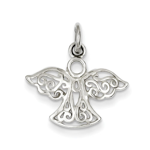 Angel Pendant in Sterling Silver - Adorable - Women - Polished Finish