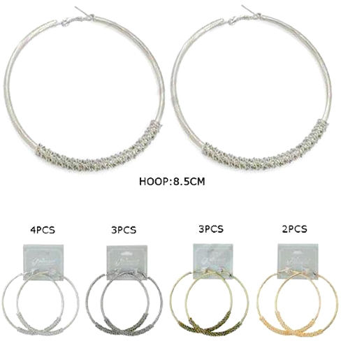 Earrings Hoop Case Pack 72