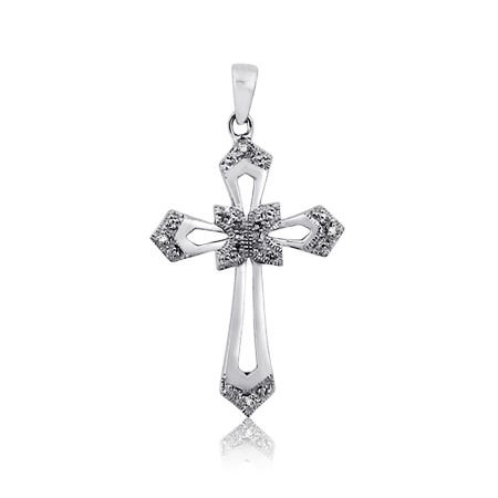925 STERLING SILVER DIAMOND LADIES PENDANT