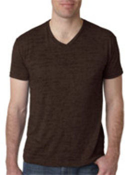 Next Level Men's Burnout V Dark Chocolate 2XL