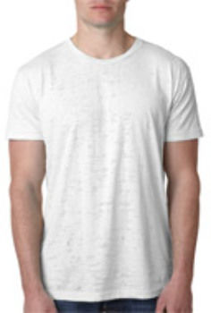 Next Level Men's Burnout Crew White 2XL