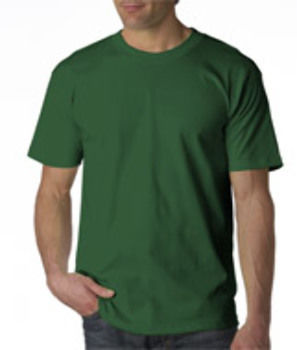 Union Made: Bayside Adult Union Made Cotton Tee Forest Green M