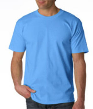 Union Made: Bayside Adult Union Made Cotton Tee Carolina Blue S