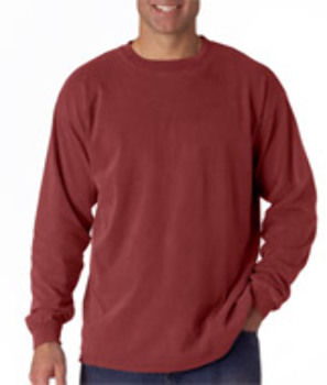 Chouinard Adult Cotton Long-Sleeve Tee Brick PgmDye L
