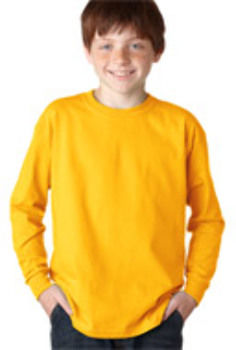 Gildan Youth Ultra CottonLong-Sleeve T-Shirt Gold XL
