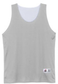 Badger Youth Reverse Tank Silver/ White M