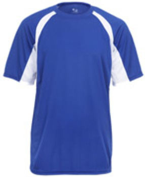 Badger Youth Tee Royal/ White S