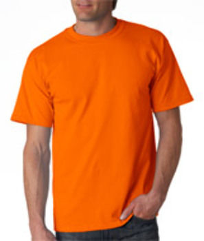 Gildan Adult T-Shirt Safety Orange (50/50) 5XL