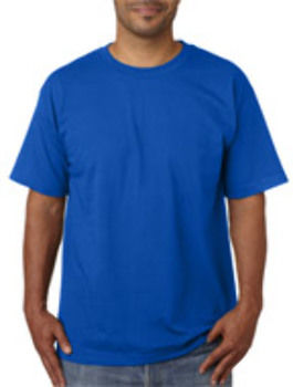Bayside Adult Short-Sleeve Cotton Tee Royal M