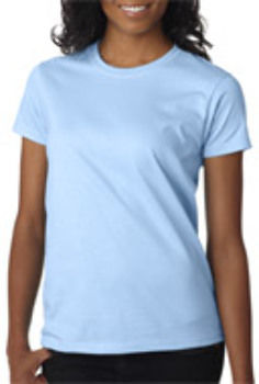 Gildan Ladies' T-Shirt Light Blue S