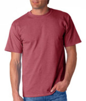 Gildan Adult T-Shirt Heather Cardinal (50/50) L