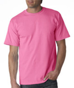 Gildan Adult T-Shirt Safety Pink (50/50) 5XL
