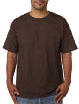 Bayside Adult Short-Sleeve Cotton Tee Chocolate M