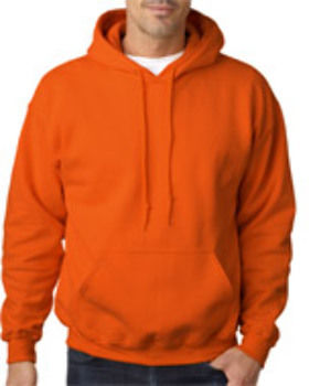 Gildan Adult Hooded Sweatshirt Orange 2XL