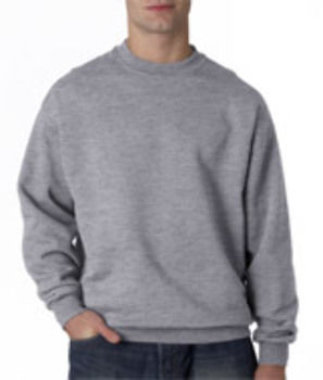 Jerzees Adult Super Sweats Crew Neck Sweatshirt Oxford M