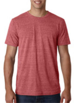 Bella+Canvas Men's Tri-blend Tee Red TriBlend 2XL