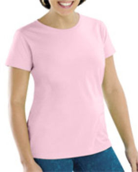LA T Ladies Longer Length T-Shirt Pink M