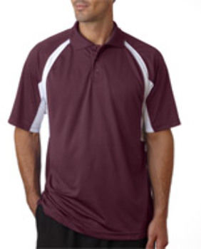 Badger B-Dry Hook Polo Maroon/ White 4XL