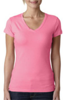 Next Level The Sporty V Hot Pink S