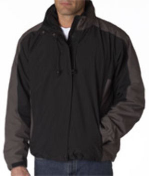 UltraClub Adult Adventure 3-in-1 Systems Jacket, Black/ Charcoal, 3XL