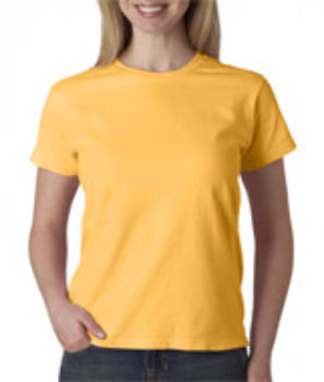 Chouinard Ladies' Ring-Spun Cotton Tee Citrus PgmDye 2XL