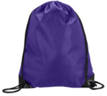 UltraClub Value Drawstring Pack, Purple, One