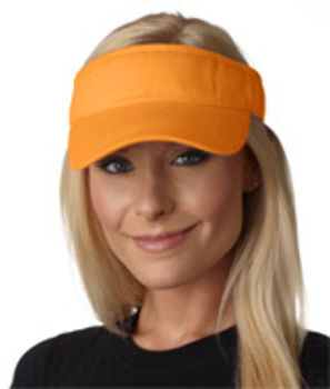Adams Cotton Twill Breeze Twill Visor, Tangerine, One