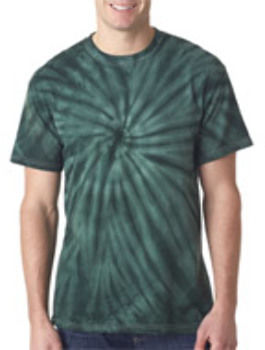 Gildan Tie-Dye Adult Vat-Dyed CyclOne Size Tee Forest L