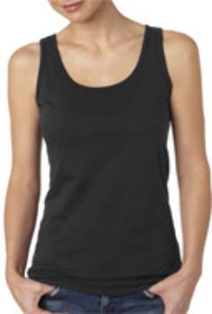 Gildan Junior Fit Softstyle Tank Top Black S