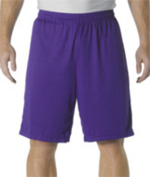 Adult 9"" Cooling Performance Short, Purple, M