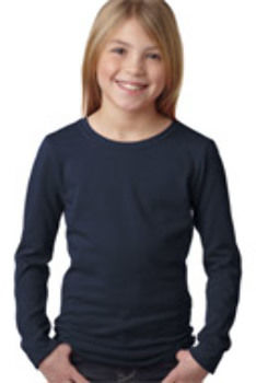 Next Level The Princess Long Sleeve Tee Midnight Navy S