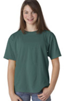 Chouinard Youth Ring-Spun Cotton Tee, Emerald PgmDye, S